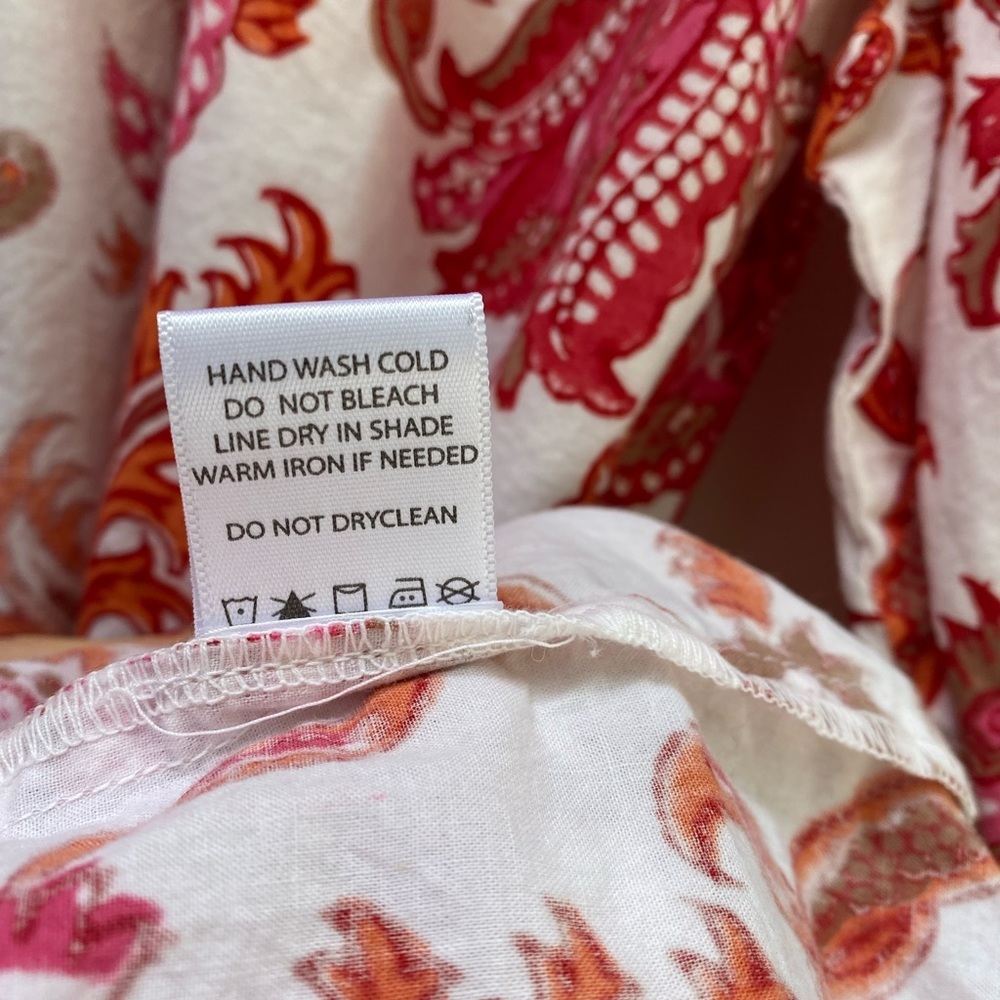 Roberta Roller Rabbit Red and White Floral Robe - Picture 4 of 5